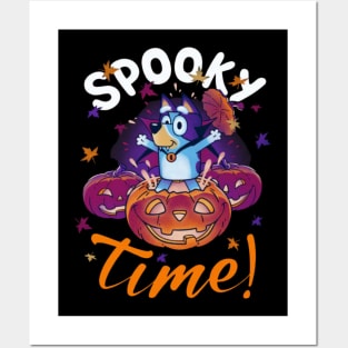 halloween bluey Posters and Art